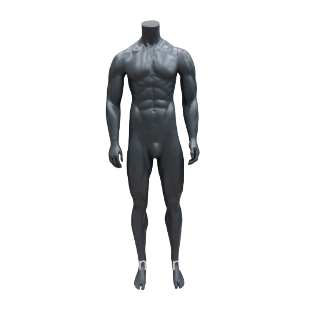 Black Matte Big Muscle Headless Male Athletic Sports Mannequin M-1 –  JollyDisplay-Custom Store Props Producer